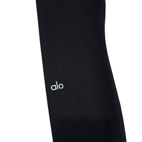 Alo Ankle Warrior Leggings‎ Women's Small Black Yoga High-Waisted Ripped Stretch - Picture 7 of 7